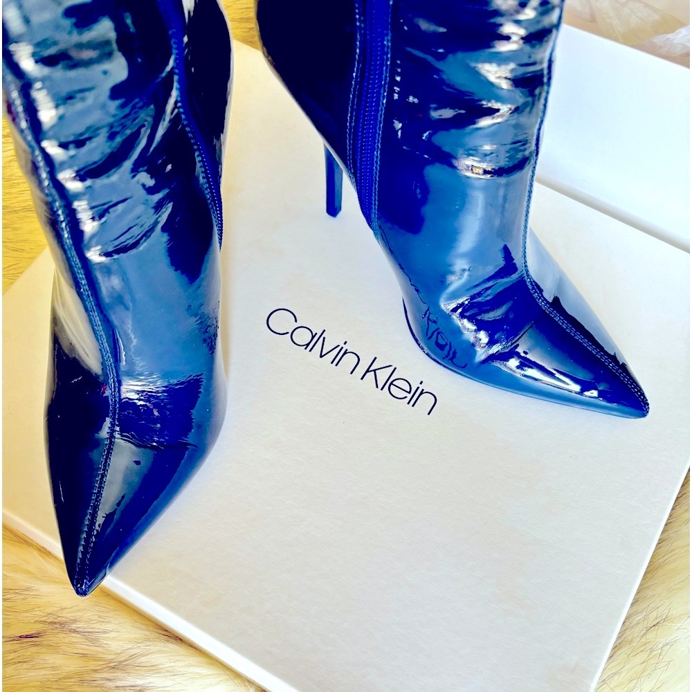 💙CALVIN KLIEN’s ADRENALINE BLUE MADA 2 size 6 GORGEOUS SHOE BOOTS👠😎😎😎😎
